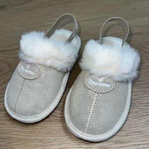 Bearpaw Gold Fur Slippers